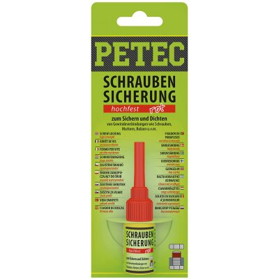 PETEC SCHRAUBENSICHERUNG HOCHFEST, 5 G, SB-KARTE