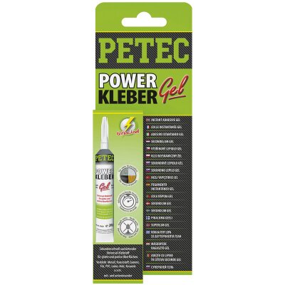 PETEC POWER KLEBER GEL, 20 G SB-KARTE