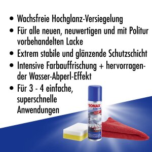 SONAX XTREME Protect+Shine Wachsfreie Hochglanz Versiegelung 210 ml