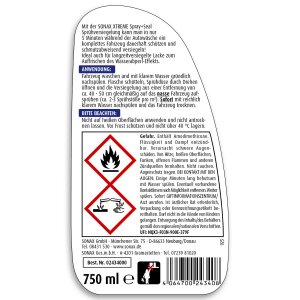 SONAX  XTREME Spray+Seal Spr&uuml;hversiegelung 750 ml