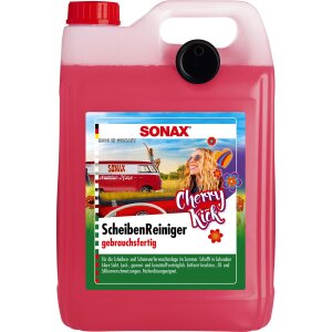 SONAX ScheibenReiniger gebrauchsfertig Cherry Kick Sommer Für die Scheiben- und Scheinwerferwaschanlage 5 l