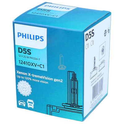 PHILIPS D5S 12V 25W 12410XV+C1 X-tremeVision gen2 Xenon Brenner