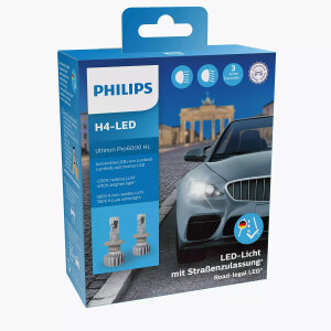 PHILIPS H4 Ultinon Pro6000 LED Bis zu 230% helleres Licht