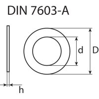 SWG CU-DICHTRING FORM A DIN 7603 12 X 18 X 1,5, 5 Stück