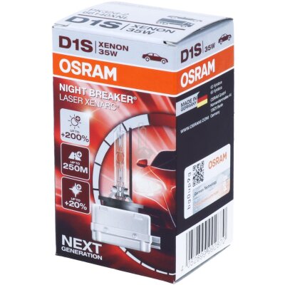 OSRAM D1S 66140XNL NIGHT BREAKER LASER Xenarc bis zu 200 % mehr Helligkeit Xenon Brenner B-Ware