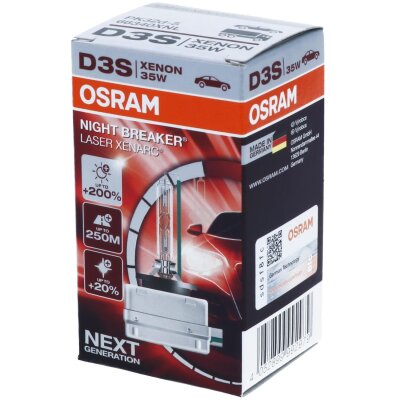 OSRAM D3S 66340XNL NIGHT BREAKER LASER Xenarc bis zu 200 % mehr Helligkeit Xenon Brenner B-Ware
