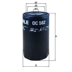 KNECHT OC 582 Ölfilter für  IVECO