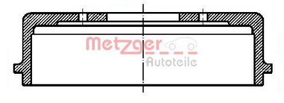 METZGER BT 237 Bremstrommel