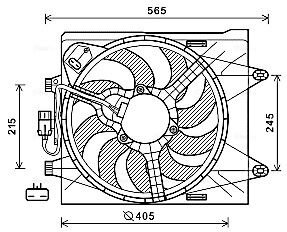 PRASCO FT7605 Lüfter Motorkühlung