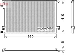DENSO DCN20045 Kondensator Klimaanlage