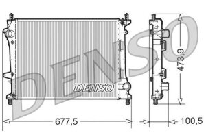 DENSO DRM09037 Kühler Motorkühlung