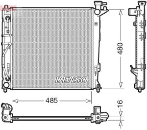 DENSO DRM41007 Kühler Motorkühlung