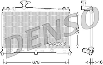 DENSO DRM44027 Kühler Motorkühlung