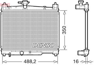 DENSO DRM50101 Kühler Motorkühlung