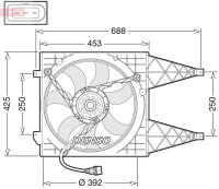 DENSO DER32016 Lüfter Motorkühlung