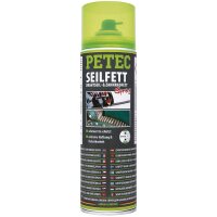 24x PETEC Seilfett-Spray 500ML Hochdruckbeständiges und zähflüssiges Langzeitschmiermittel