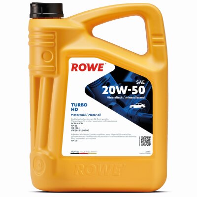 ROWE HIGHTEC TURBO HD SAE 20W-50 5 Liter