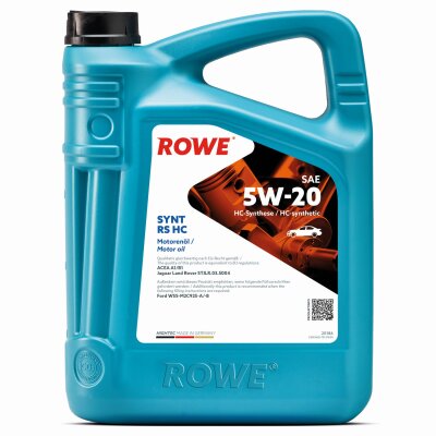 ROWE HIGHTEC SYNT RS HC SAE 5W-20 5 Liter