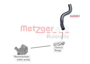 METZGER 2420051 K&uuml;hlerschlauch