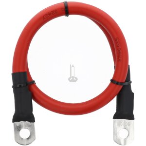 XENES Connect Batterieanschlusskabel mit Ring-Kabelschuh 10 mm&sup2; 1 m Rot