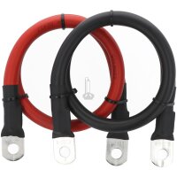 XENES Connect Batterieanschlusskabel mit Ring-Kabelschuh 10 mm&sup2; 3 m Rot