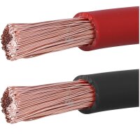XENES Connect Batterieanschlusskabel mit Ring-Kabelschuh 16 mm² 2 m Rot