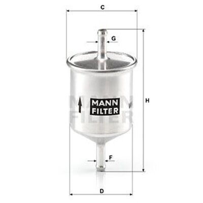 MANN-FILTER WK 66 Kraftstofffilter
