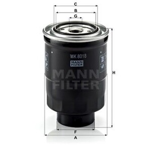 MANN-FILTER WK 8018 x Kraftstofffilter