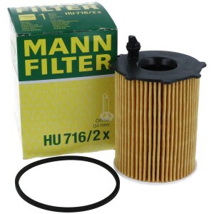 MANN-FILTER HU 716/2 x Ölfilter für  PSA FORD