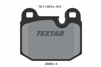 TEXTAR 2058805 Bremsbelagsatz Scheibenbremse Bremsklötze Bremsbeläge
