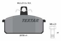 TEXTAR 2070803 Bremsbelagsatz Scheibenbremse Bremsklötze Bremsbeläge