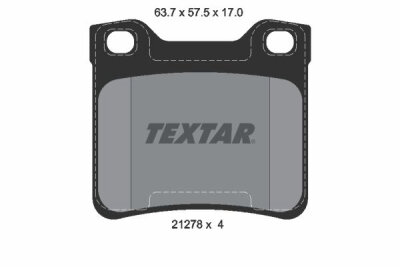 TEXTAR 2127803 Bremsbelagsatz Scheibenbremse Bremsklötze Bremsbeläge