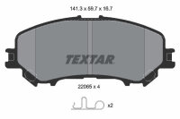 TEXTAR 2206503 Bremsbelagsatz Scheibenbremse Bremsklötze Bremsbeläge für NISSAN/RENAULT