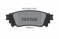 TEXTAR 2215301 Bremsbelagsatz Scheibenbremse Bremsklötze Bremsbeläge