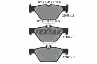 TEXTAR 2215801 Bremsbelagsatz Scheibenbremse Bremsklötze Bremsbeläge für SUBARU