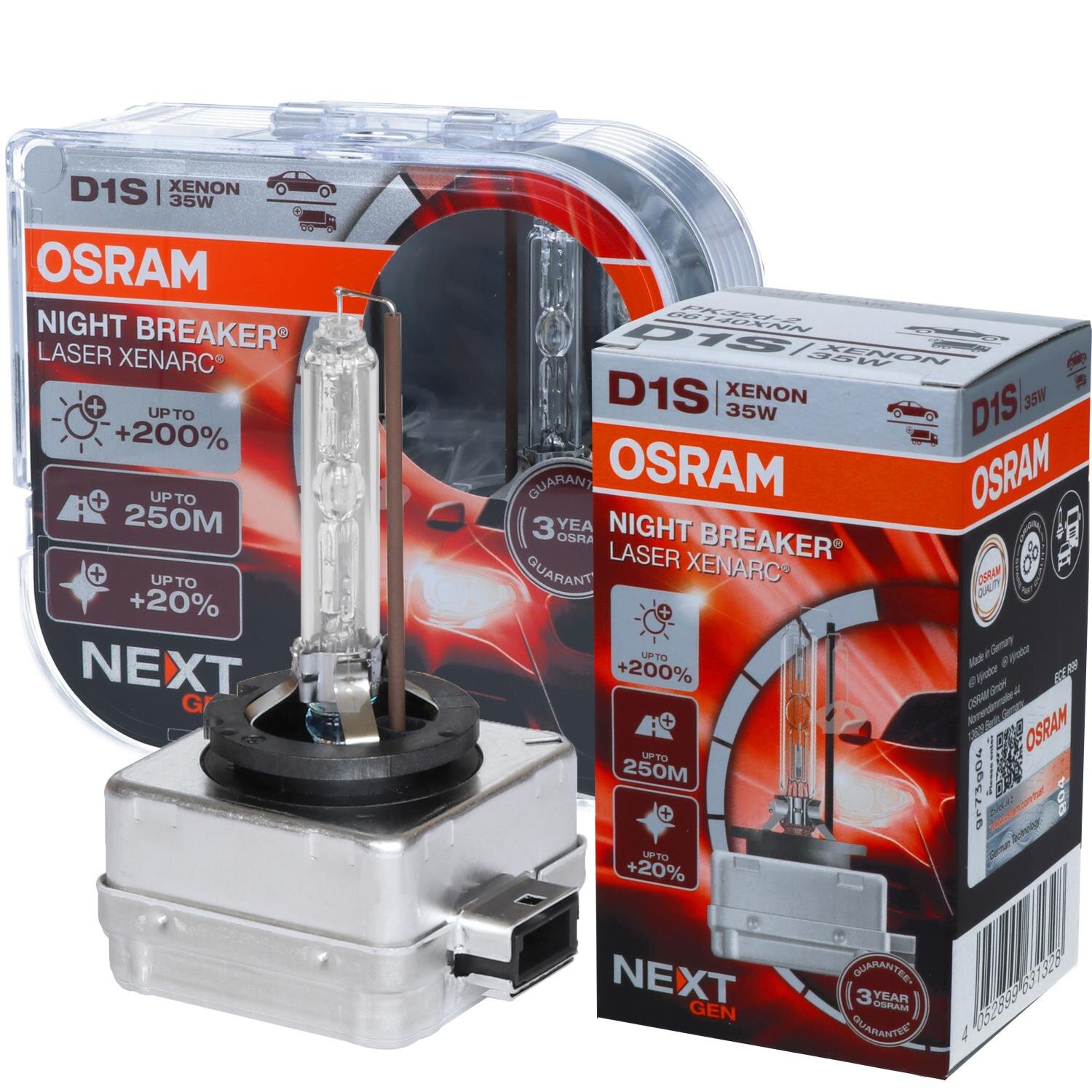 OSRAM D1S 66140XNN NIGHT BREAKER LASER NEXT GEN Xenarc bis zu 200 % m,  61,95 €