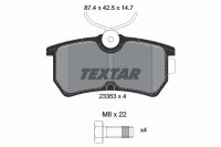 TEXTAR 2335301 Bremsbelagsatz Scheibenbremse Bremsklötze Bremsbeläge für FORD
