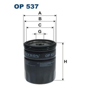 FILTRON OP 537 Ölfilter für  FIAT