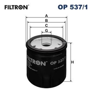 FILTRON OP 537/1 Ölfilter für  FIAT
