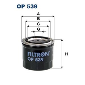 FILTRON OP 539 Ölfilter für  DAEWOO