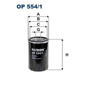 FILTRON OP 554/1 Ölfilter für  PEUGEOT