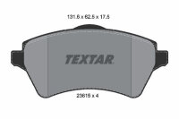 TEXTAR 2361501 Bremsbelagsatz Scheibenbremse Bremsklötze Bremsbeläge
