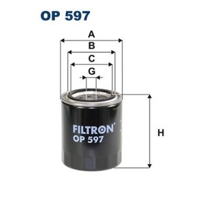 FILTRON OP 597 Ölfilter für  FORD