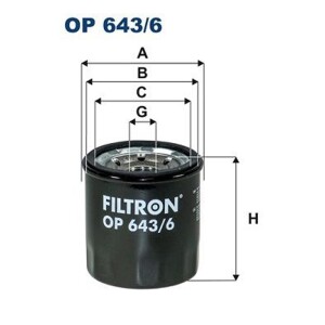 FILTRON OP 643/6 Ölfilter für  RENAULT