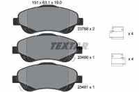TEXTAR 2376802 Bremsbelagsatz Scheibenbremse Bremsklötze Bremsbeläge für TOYOTA