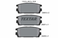 TEXTAR 2381301 Bremsbelagsatz Scheibenbremse Bremsklötze Bremsbeläge