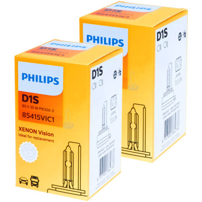 PHILIPS D1S 85415VI XenStart Vision Xenon Brenner Duo-Pack
