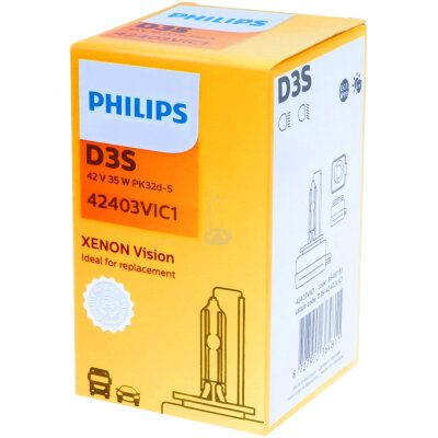 PHILIPS D3S 42403VI XenStart Vision Xenon Brenner Single