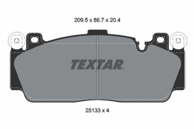TEXTAR 2513301 Bremsbelagsatz Scheibenbremse Bremsklötze Bremsbeläge für BMW