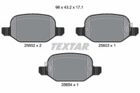 TEXTAR 2565201 Bremsbelagsatz Scheibenbremse Bremsklötze Bremsbeläge für FIAT